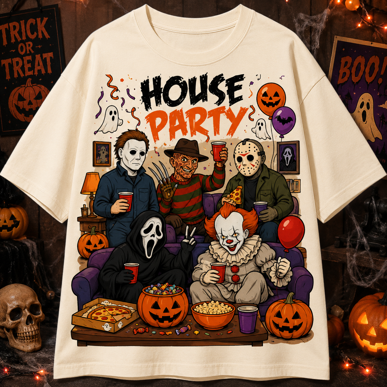 House Party of Horrors Tee