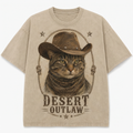 Desert Outlaw Tabby Cat Tee