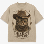Desert Outlaw Tabby Cat Tee