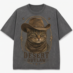 Desert Outlaw Tabby Cat Tee