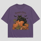 Black Cat Pumpkin Patch Tee