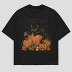 Black Cat Pumpkin Patch Tee