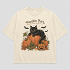 Black Cat Pumpkin Patch Tee