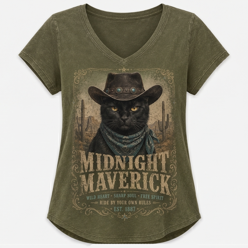 High Desert Black Cat Tee