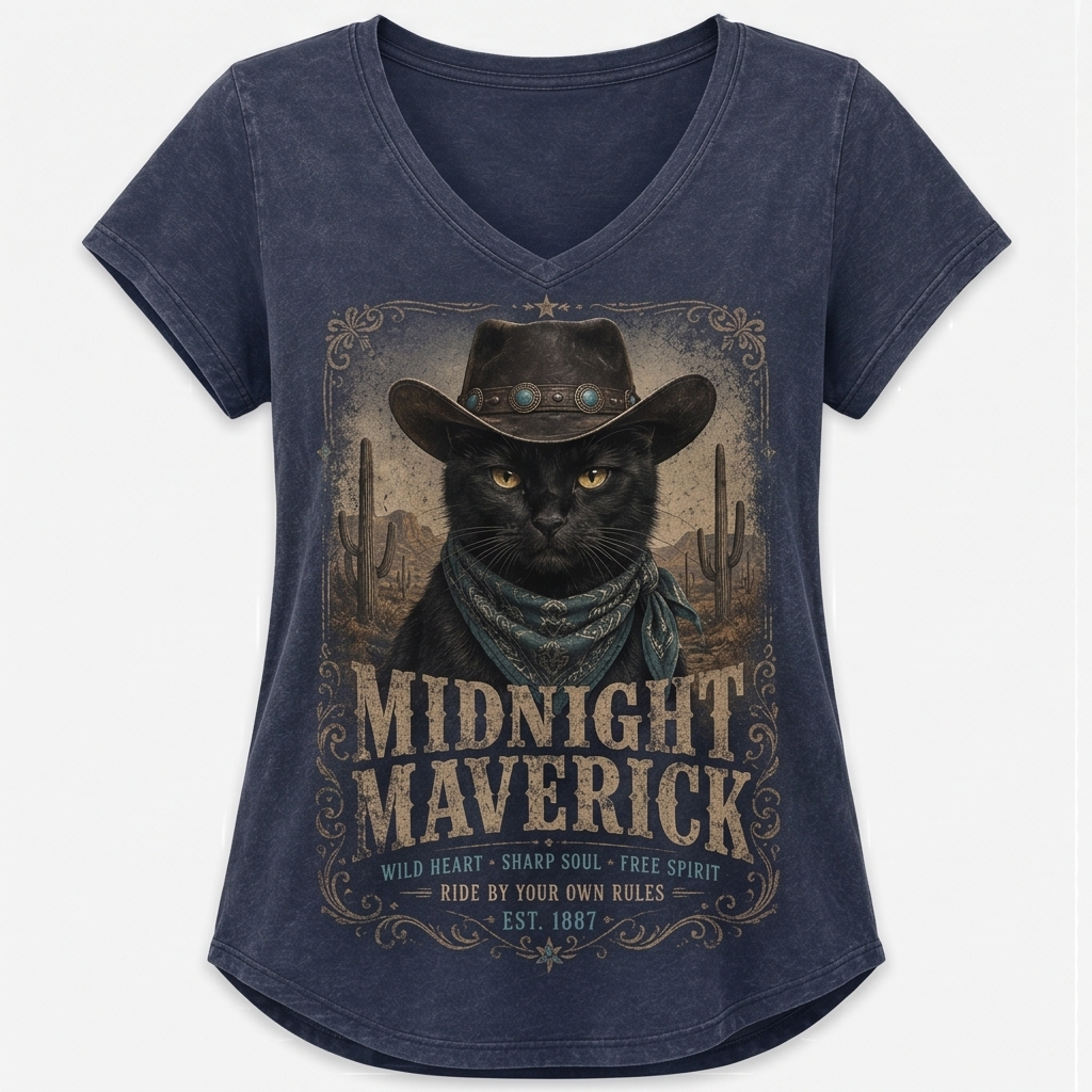 High Desert Black Cat Tee
