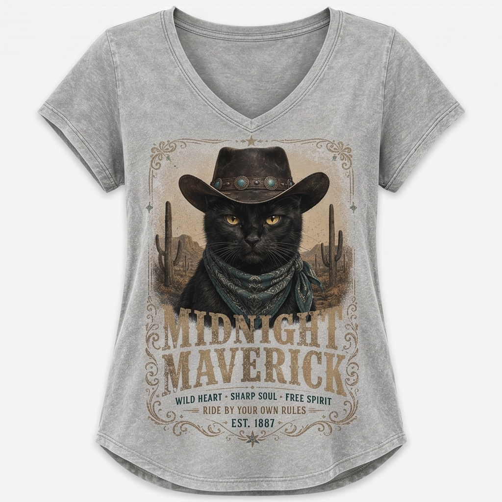 High Desert Black Cat Tee