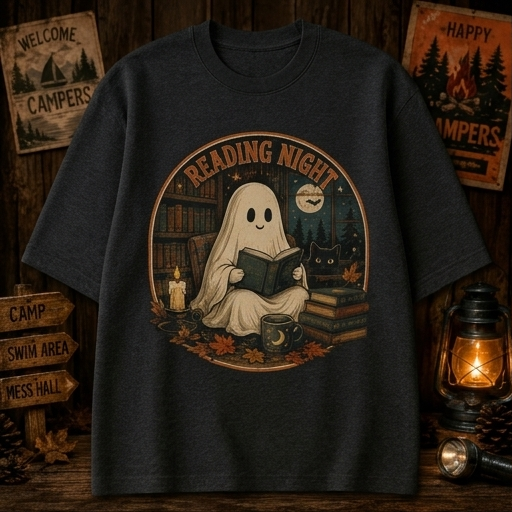 Reading Night Ghost Tee