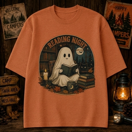Reading Night Ghost Tee