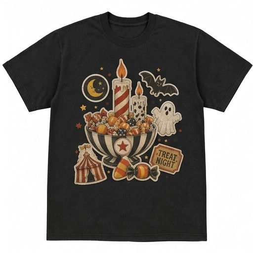 Spooky Funhouse Patch Tee