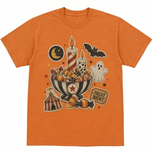 Spooky Funhouse Patch Tee