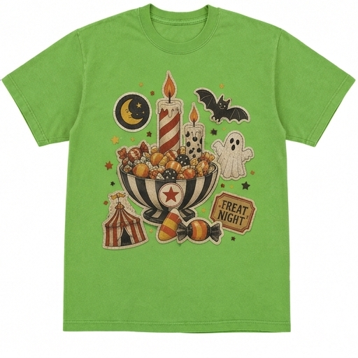 Spooky Funhouse Patch Tee