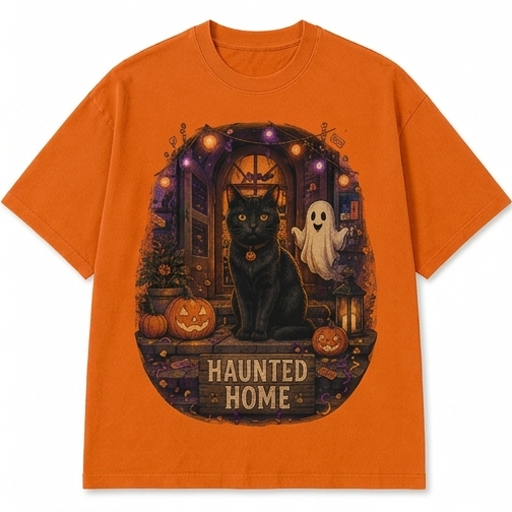 Haunted Home Black Cat Tee