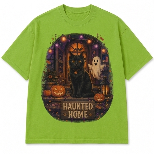 Haunted Home Black Cat Tee