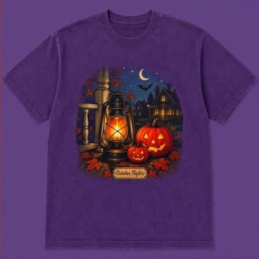 Pumpkin Lanterns After Dark Tee