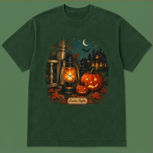 Pumpkin Lanterns After Dark Tee