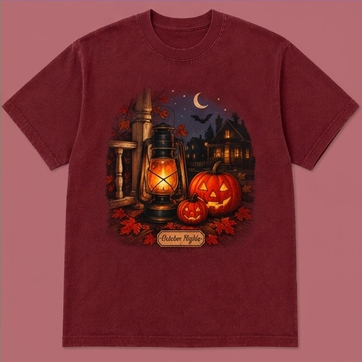 Pumpkin Lanterns After Dark Tee