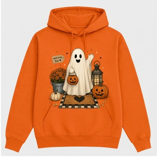 Cozy Ghost Pumpkin Hoodie