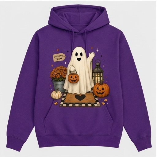 Cozy Ghost Pumpkin Hoodie