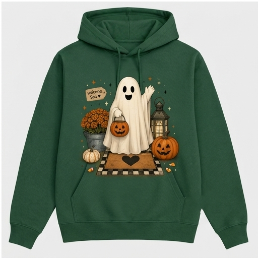 Cozy Ghost Pumpkin Hoodie