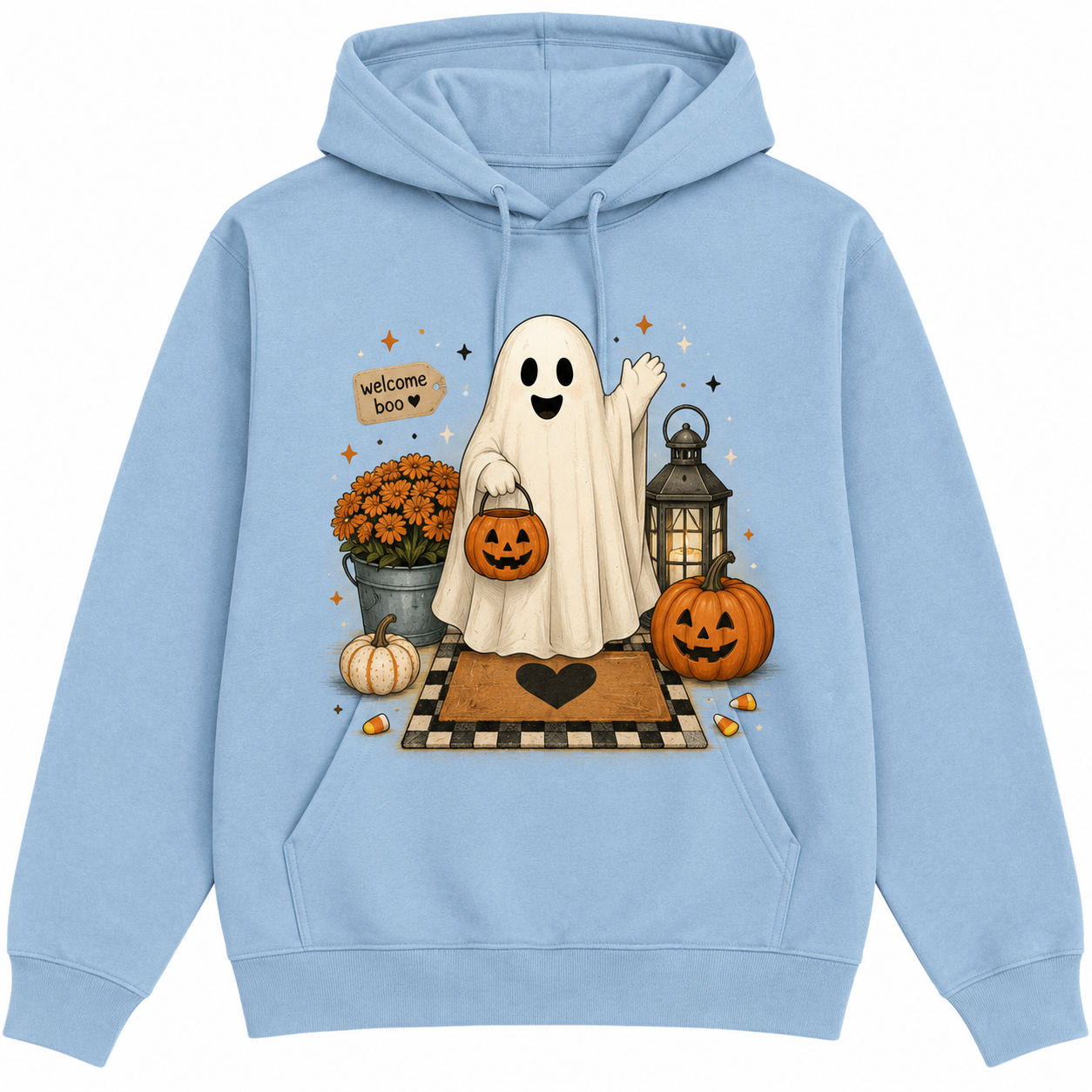 Cozy Ghost Pumpkin Hoodie