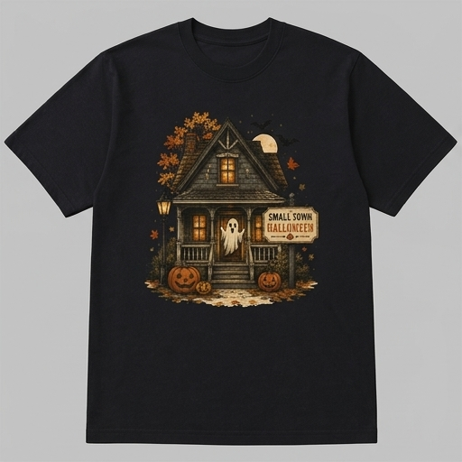 Haunted Harvest Cottage Tee