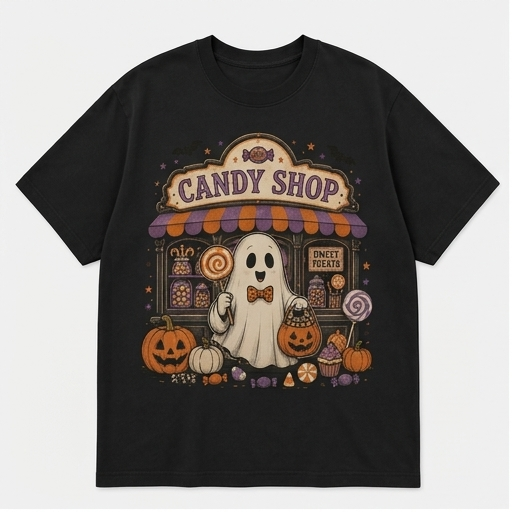 Candy Shop Ghost Tee