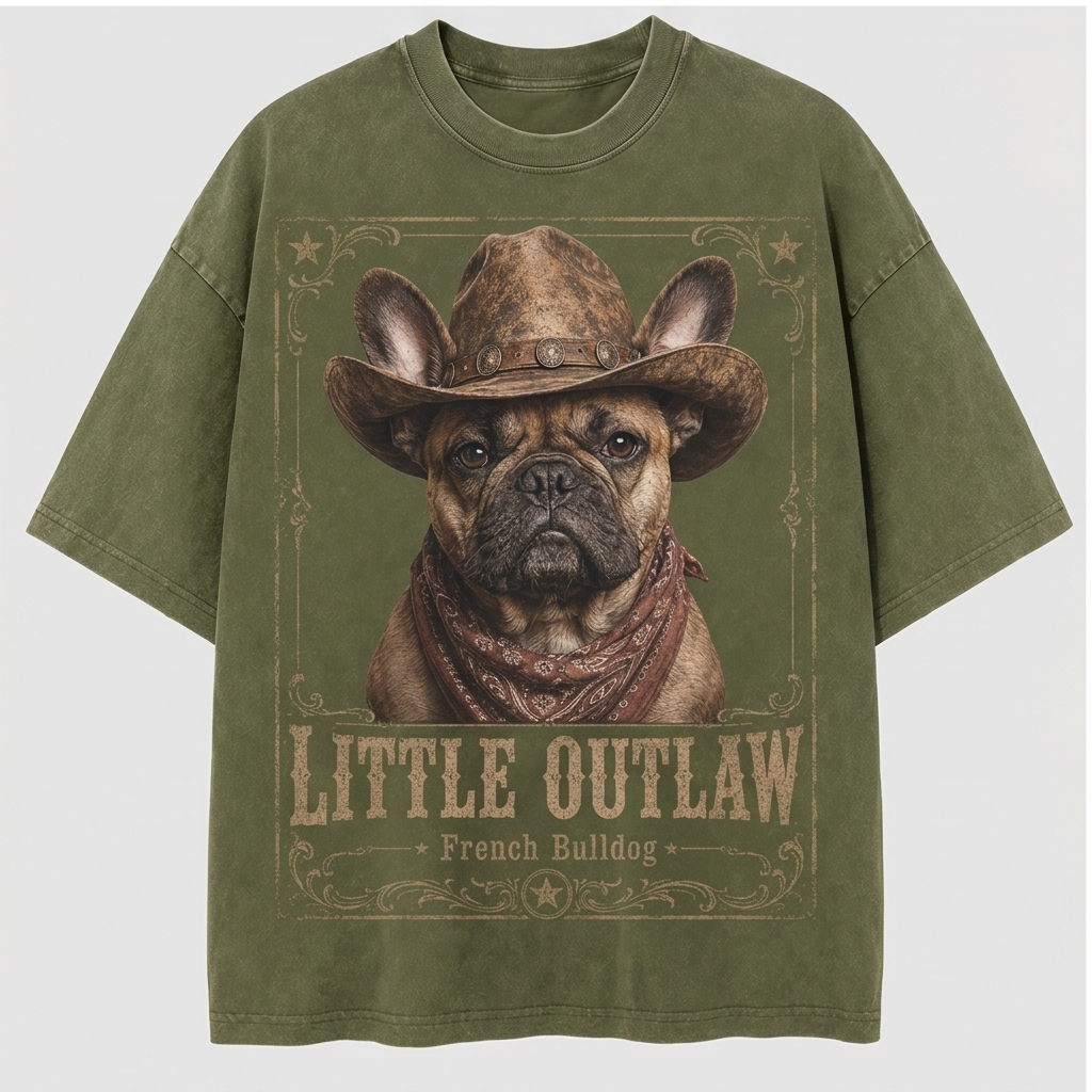 Little Outlaw French Bulldog Tee