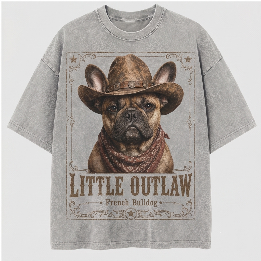 Little Outlaw French Bulldog Tee