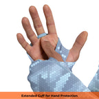 Performance Cooling Hoodie with Gaiter - Full Print - Light Blue