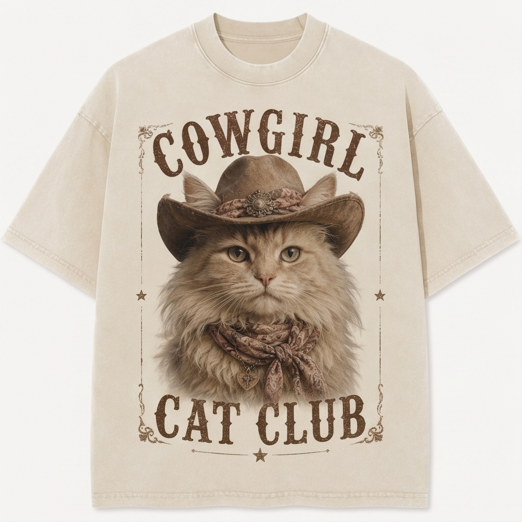 Cowgirl Cat Club Maine Coon Tee