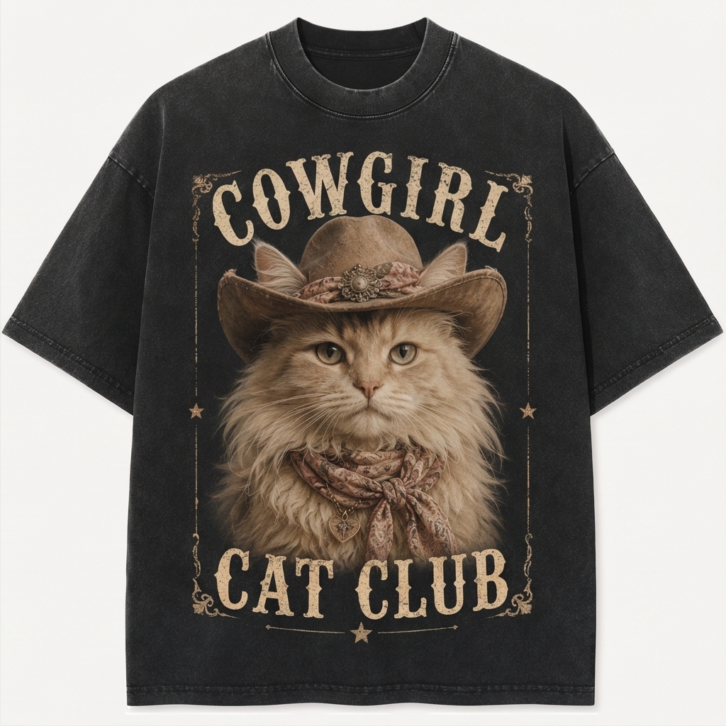 Cowgirl Cat Club Maine Coon Tee