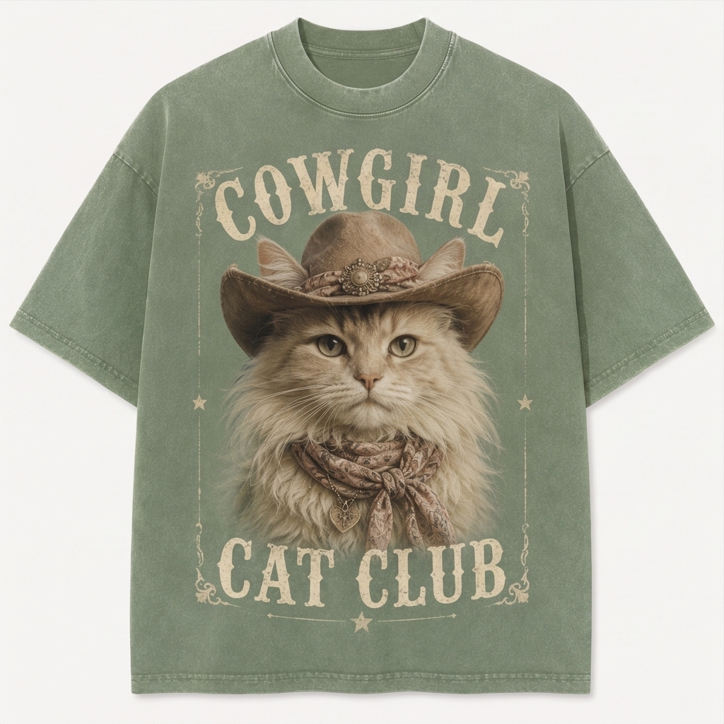 Cowgirl Cat Club Maine Coon Tee