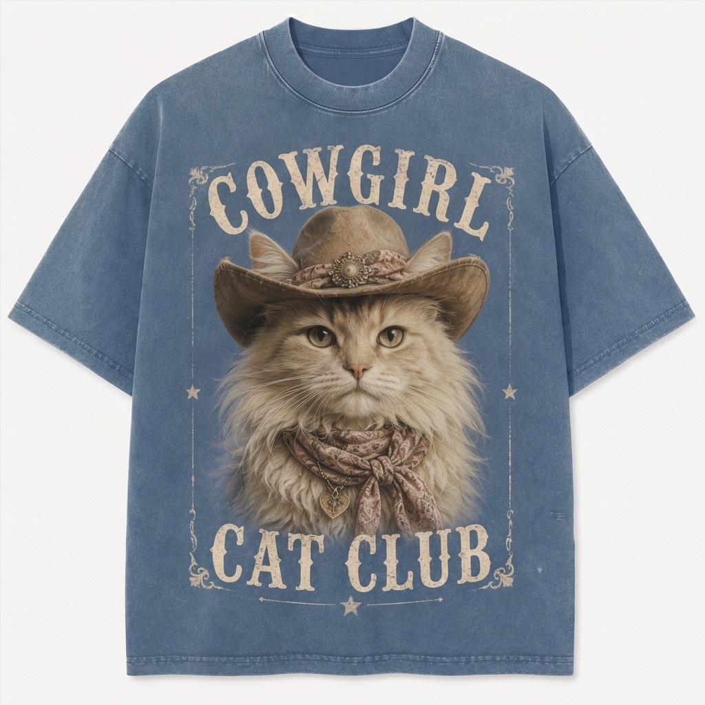 Cowgirl Cat Club Maine Coon Tee