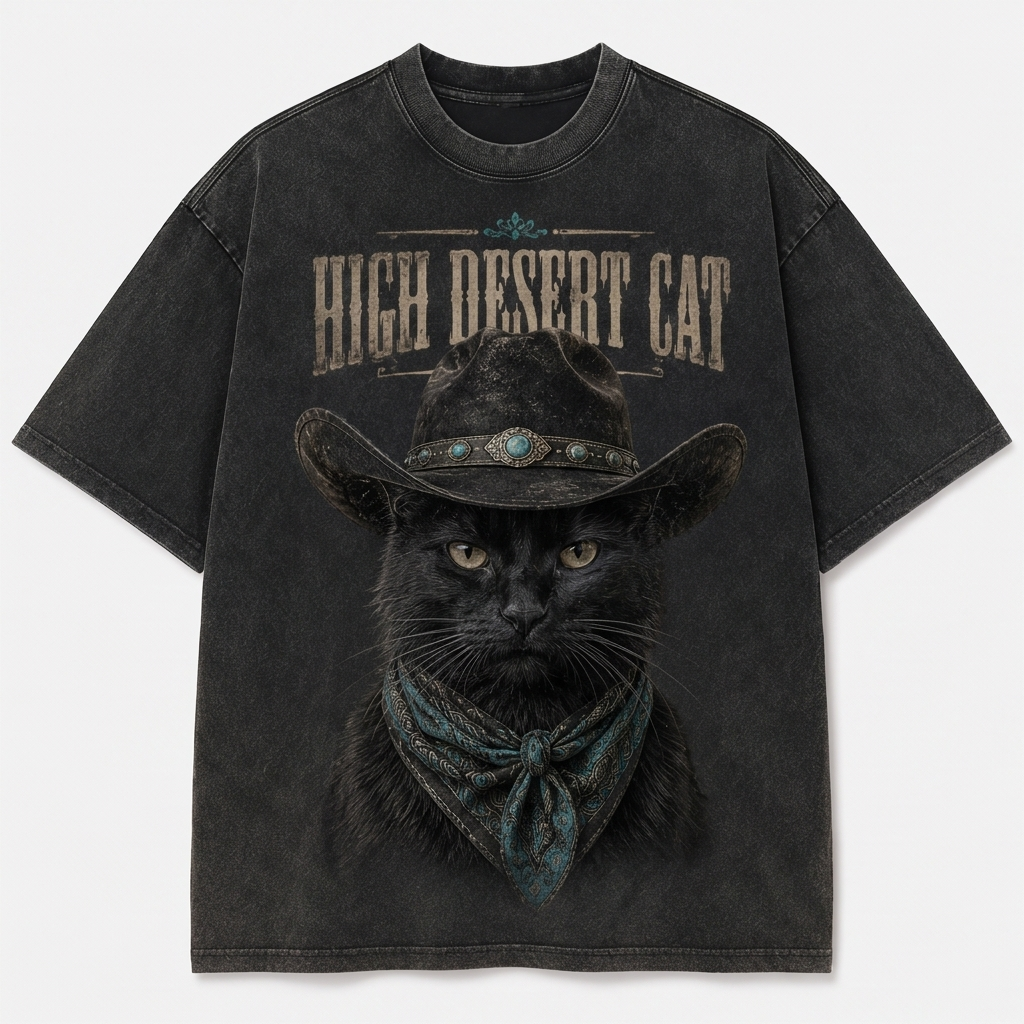 Midnight Maverick Black Cat Tee