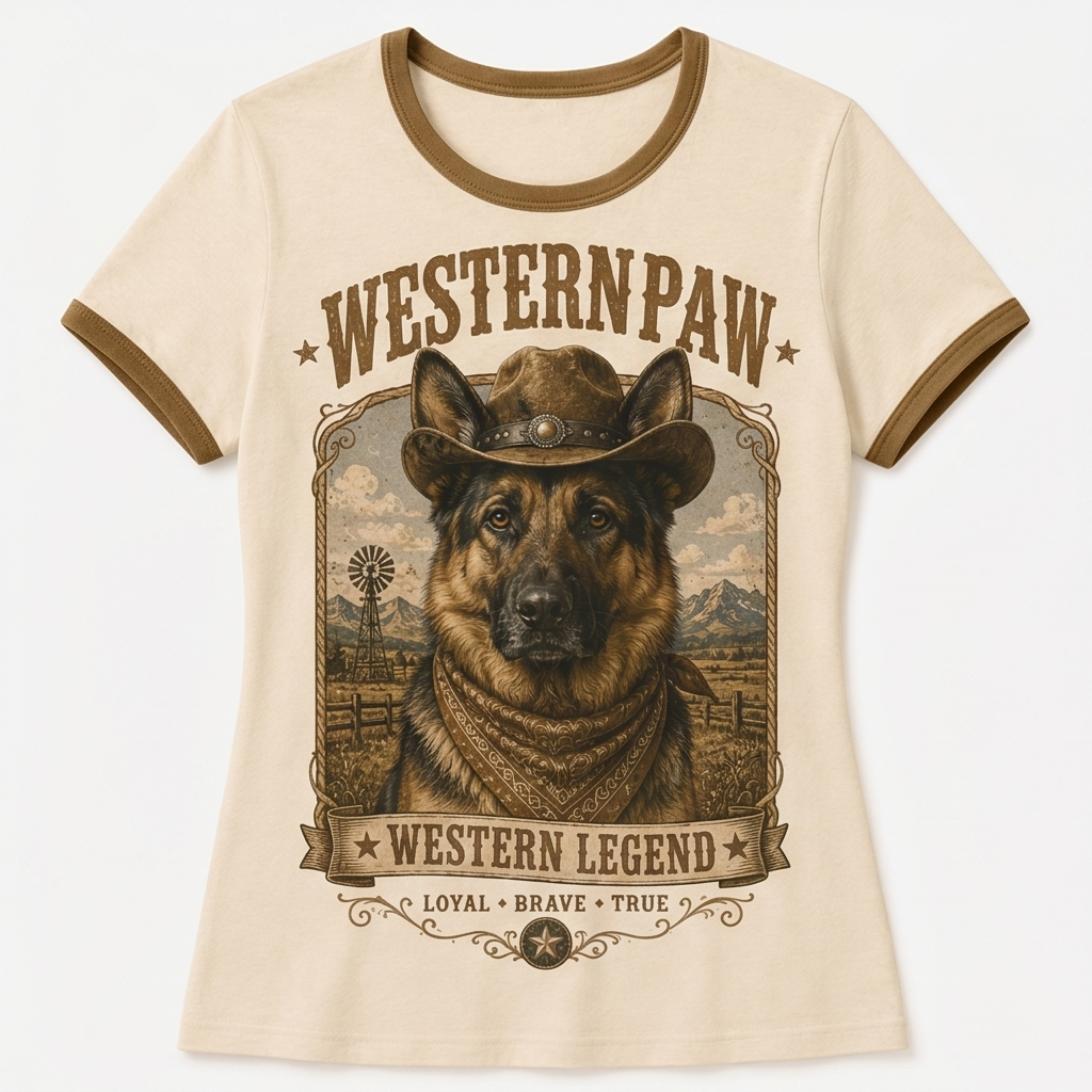 Western Legend German Shepherd Tee