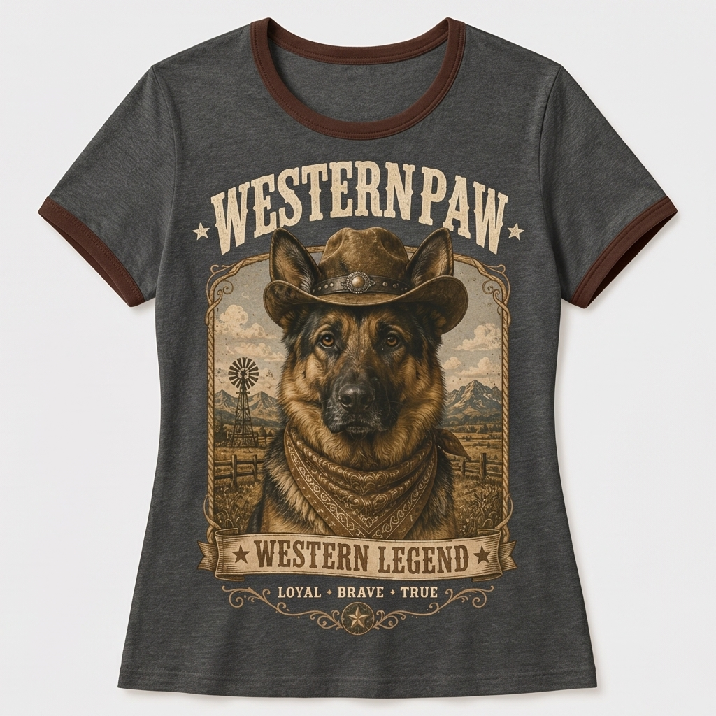 Western Legend German Shepherd Tee