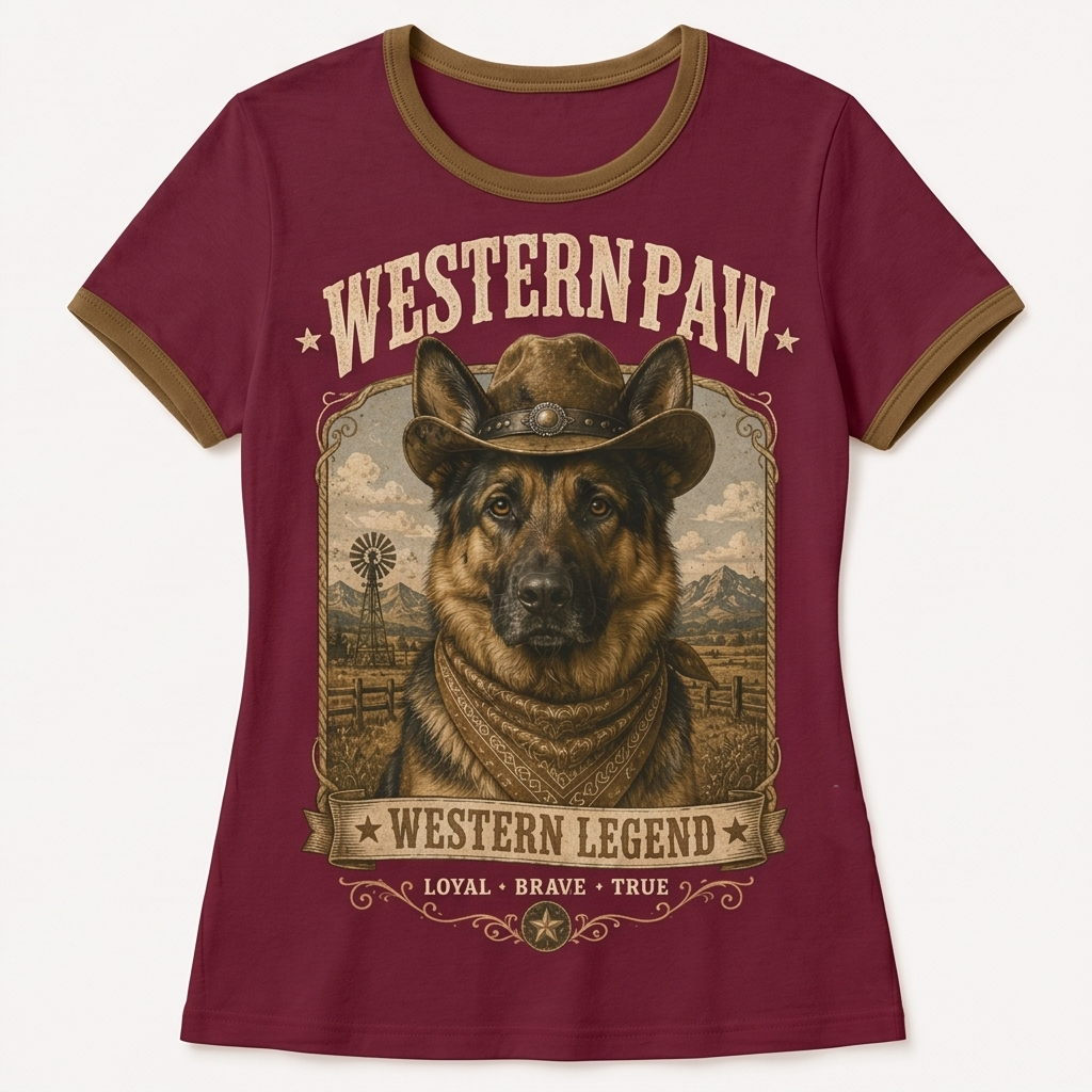 Western Legend German Shepherd Tee