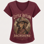 Little Outlaw Dachshund Tee
