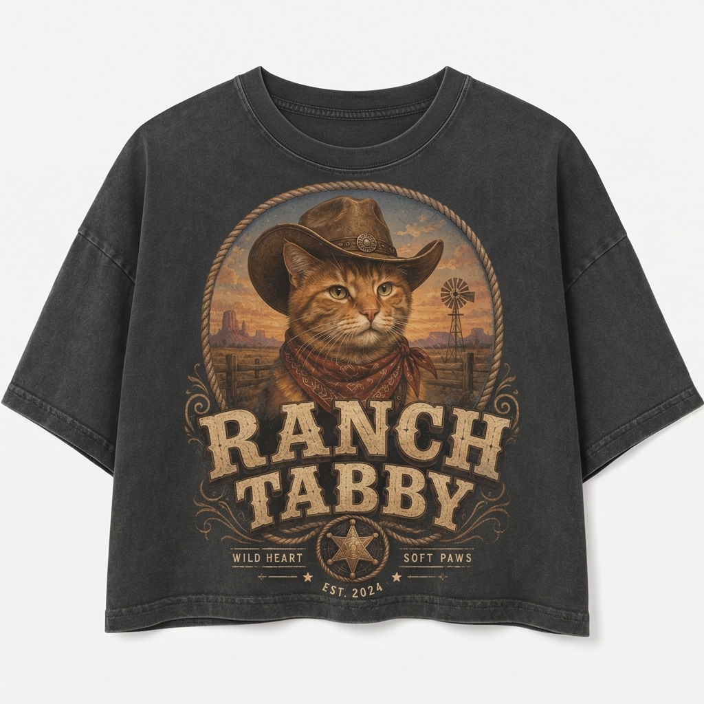 Ranch Tabby Cat Tee