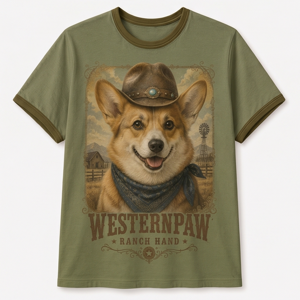 Ranch Hand Corgi Tee