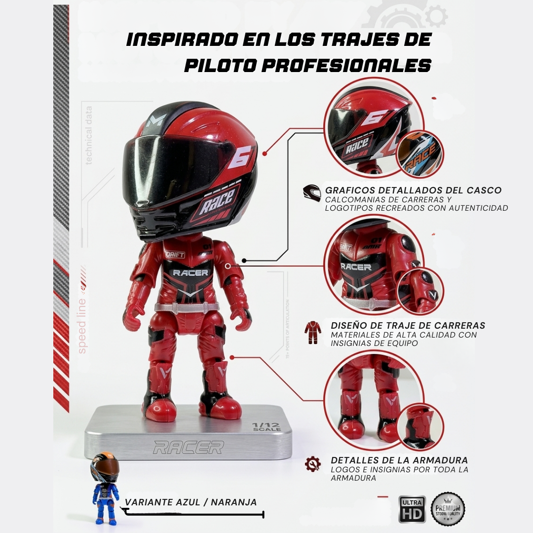Motorcycle Helmet that Transforms into a Figure