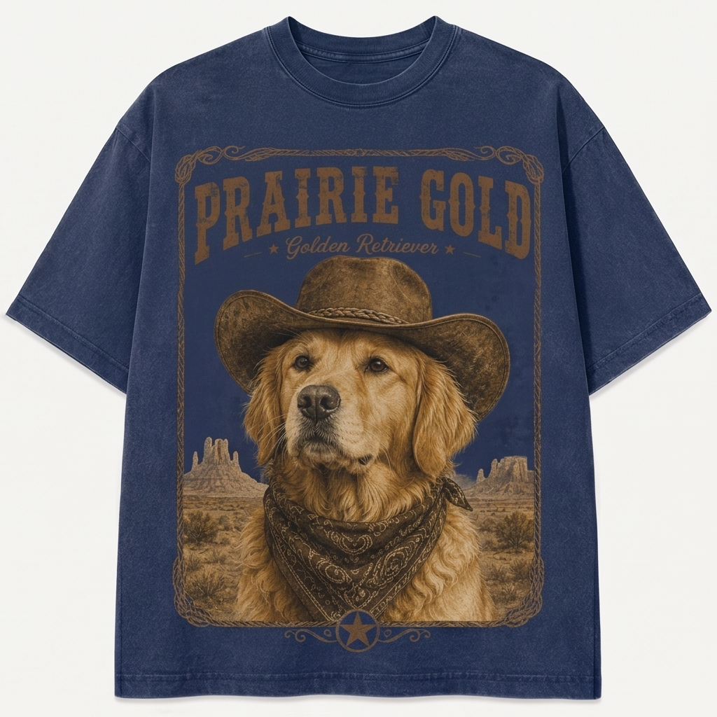 Prairie Gold Golden Retriever Tee