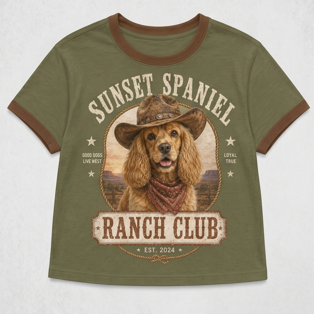 Sunset Spaniel Ranch Club Tee