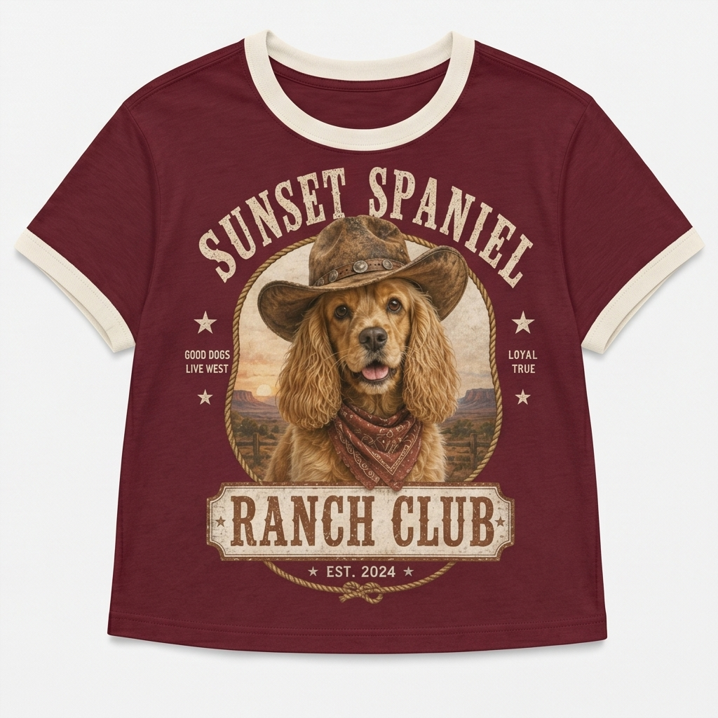 Sunset Spaniel Ranch Club Tee