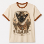Wildcat Spirit Siamese Cat Tee