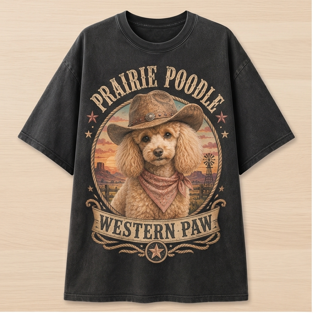 Prairie Poodle Western Tee