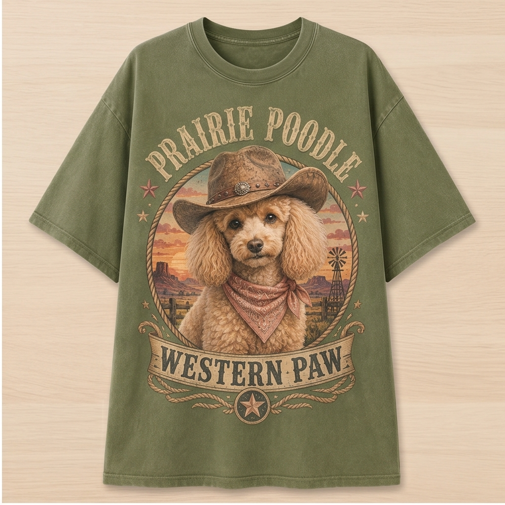 Prairie Poodle Western Tee