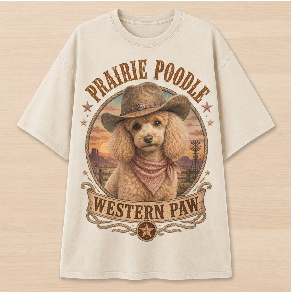Prairie Poodle Western Tee
