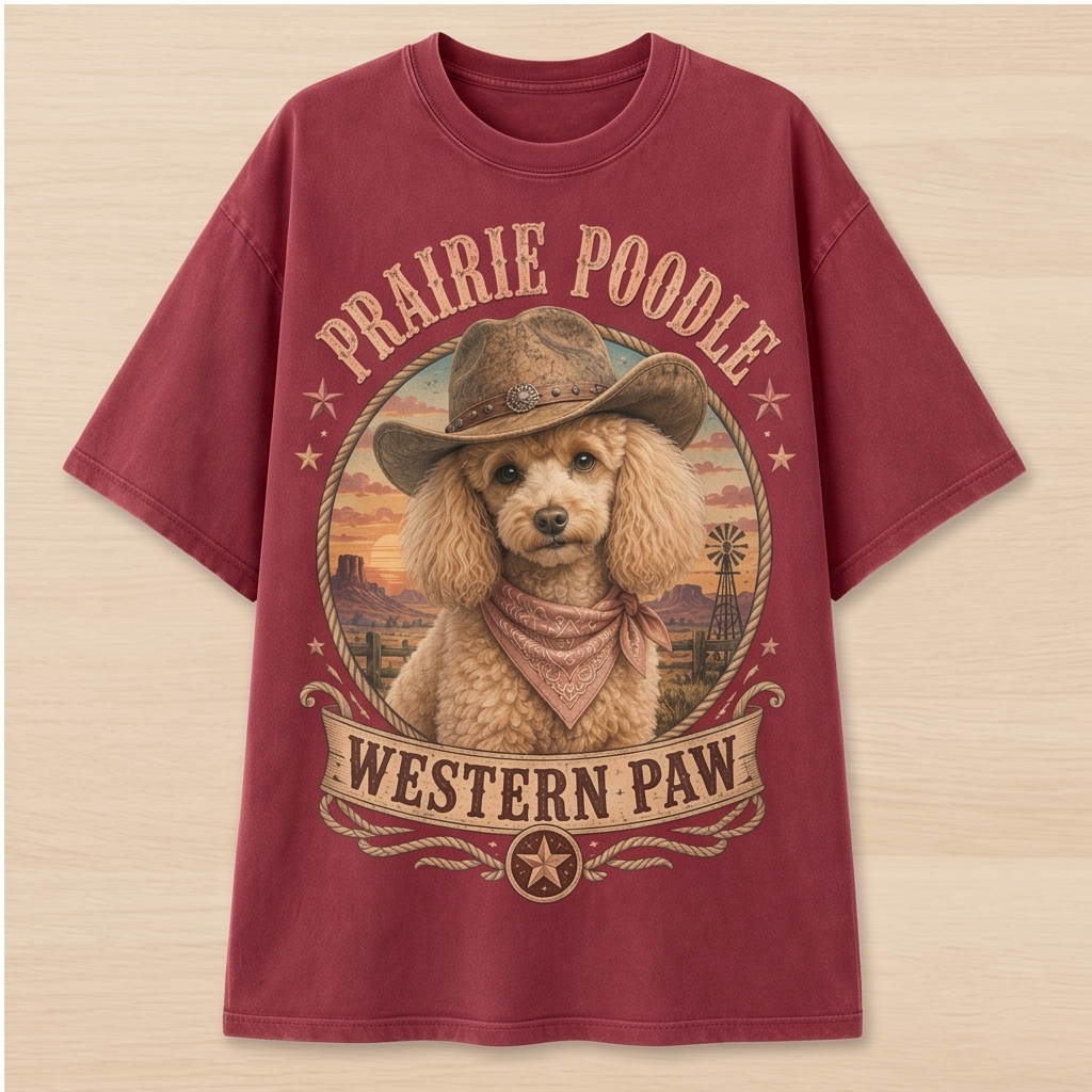 Prairie Poodle Western Tee