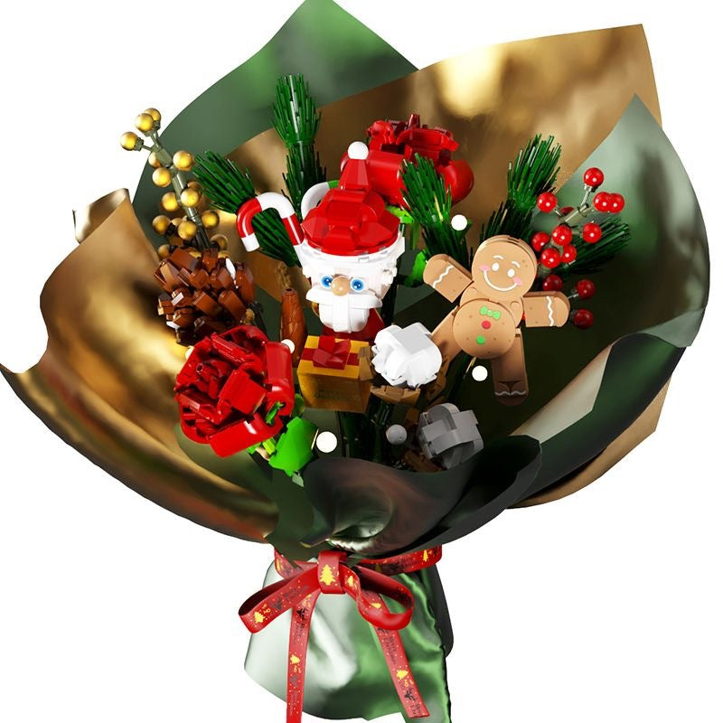 2024 Advent Calendar 24 Days Flower Bouquet Building Block Christmas Countdown Calendar,Artificial Wildflower Botanical Collection